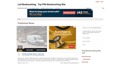 Desktop Screenshot of listbookmarking.com